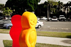 Sculptures devant le centre d'art contemporain de Cairns