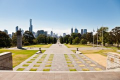 Vue sur Melbourne depuis le Shrine of Remembrance