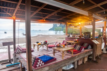 Restaurant plage Railey Bay est Thailande