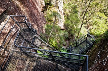 Escalier de Pigeon House Mountain, Australie