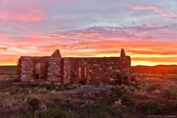 Ruines au coucher du soleil, Flinders Ranges National Park