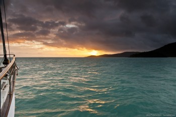 Coucher de soleil dans les Whitsunday Islands