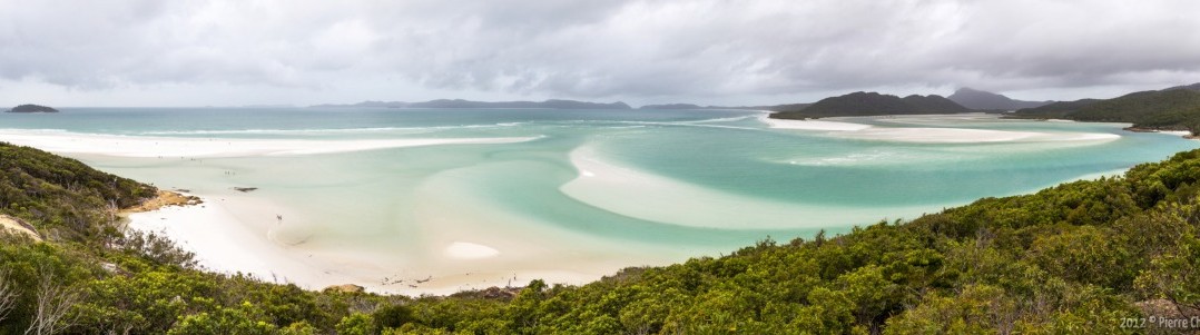 Panoramique Whitheaven Beach Whitsunday Islands Queensland Australie