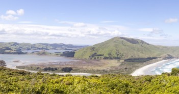 Panoramique Dunedin Otago Peninsula, Nouvelle Zélande