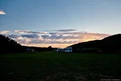 coucher de soleil sur Arve River Campground