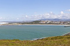 Vue panoramique de Coffs harbour depuis Muttonbird Island