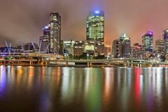 Panoramique nocturne de Brisbane