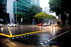 L'orage ne plaisante pas à Singapour