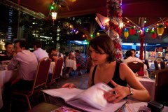 Restaurant au bord de la Singapore River