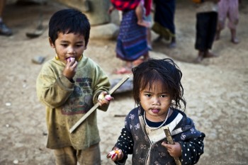 Enfants, Hoify, Laos