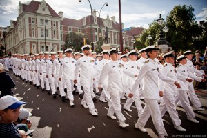La navy défile, Anzac Day