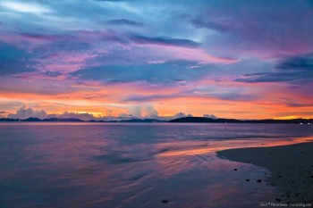 Railay Bay coucher soleil Thailande