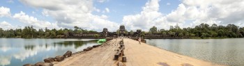 Panoramique exterieur Angkor Wat Cambodge