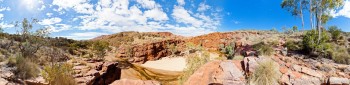 Panoramique Trephina Gorge NT Australie