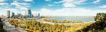Panoramique Perth depuis Kings Park WA Australie