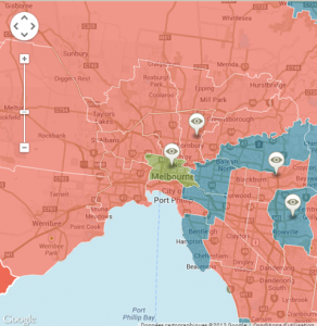 Résultats des élections 2013 à Melbourne